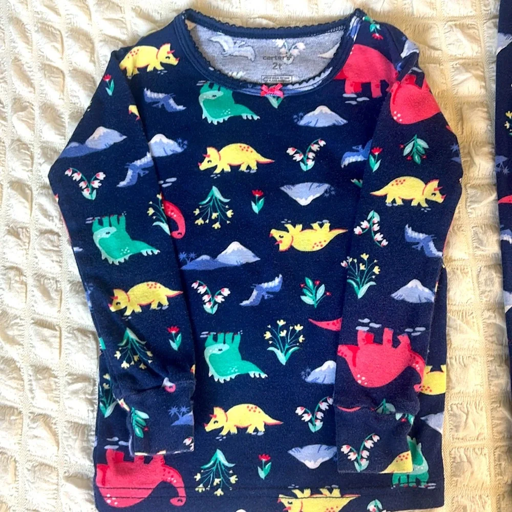Carter's Toddler Snug Fit Sleep Set ~ 🦕🐲